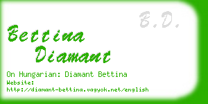 bettina diamant business card